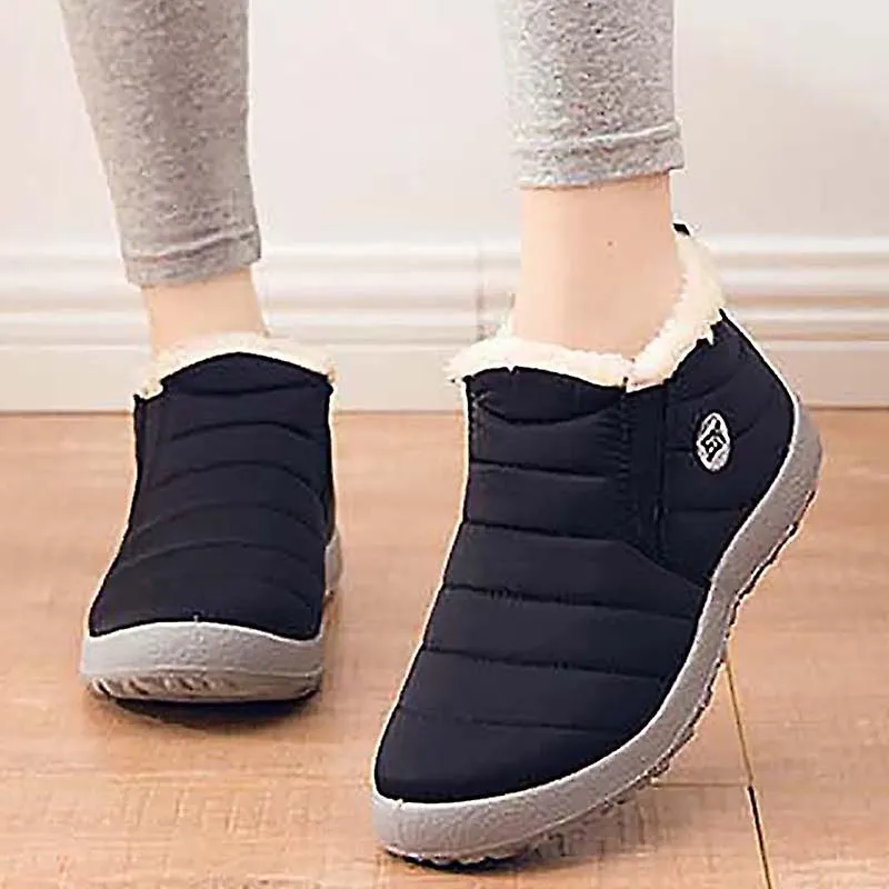 Botas de mujer de nieve Zapatos unisex de moda Slip On Platform Zapatos para mujeres Botines Zapatos de invierno impermeables de