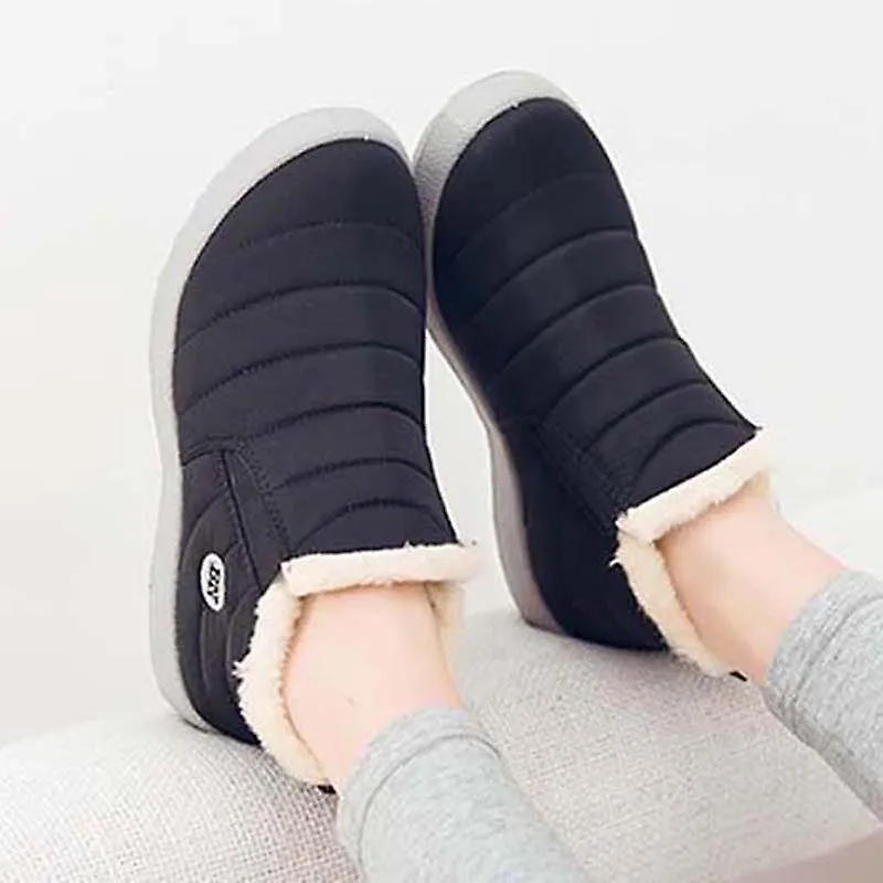 Botas de mujer de nieve Zapatos unisex de moda Slip On Platform Zapatos para mujeres Botines Zapatos de invierno impermeables de