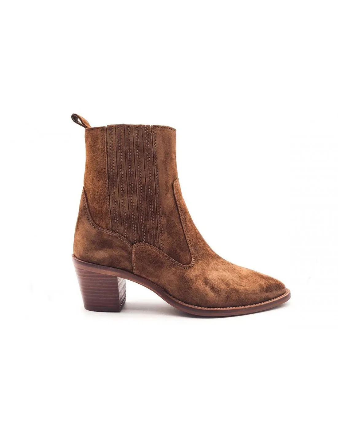BOTINES CAMPEROS TACON MUJER ALPE 2581 CUERO