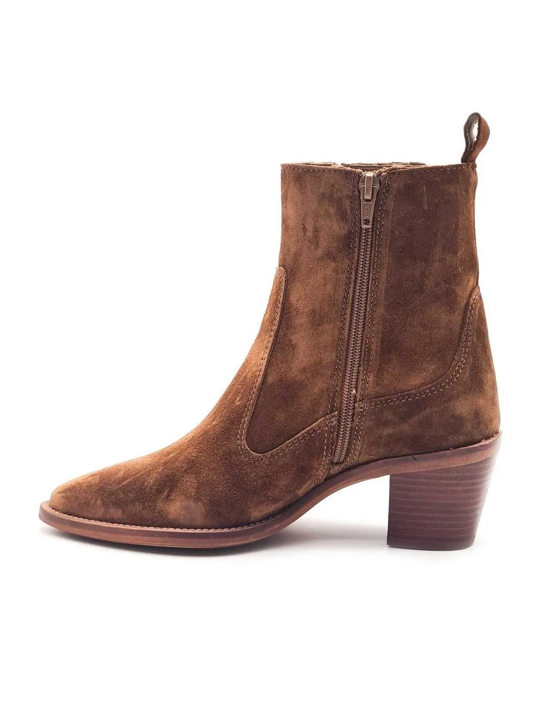 BOTINES CAMPEROS TACON MUJER ALPE 2581 CUERO