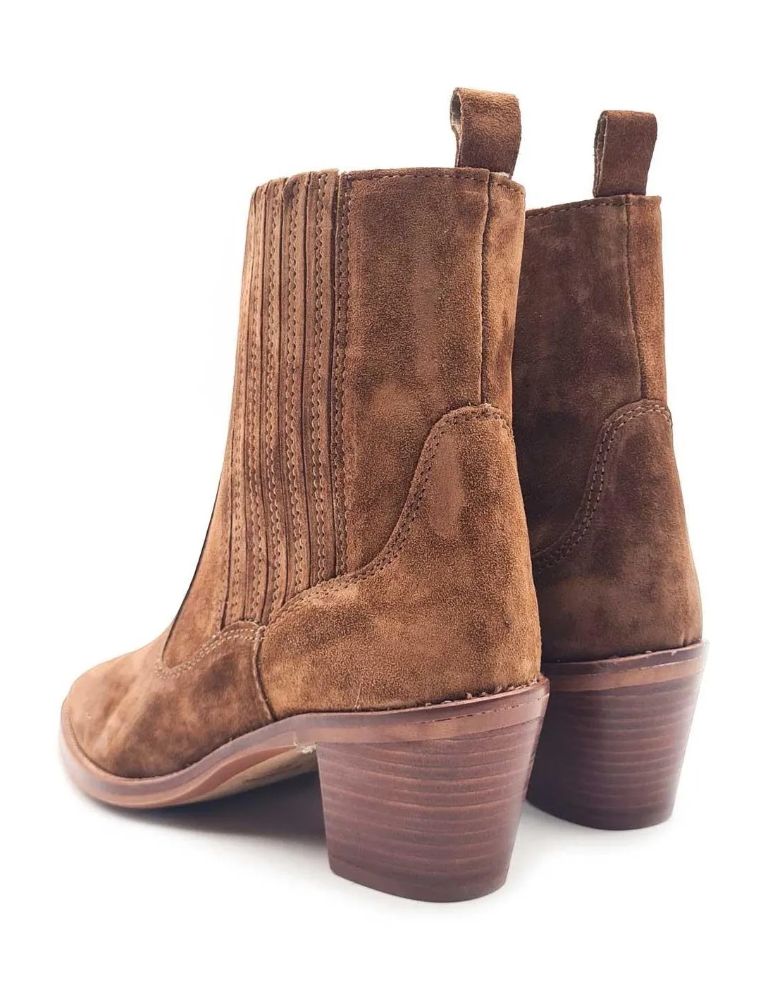 BOTINES CAMPEROS TACON MUJER ALPE 2581 CUERO