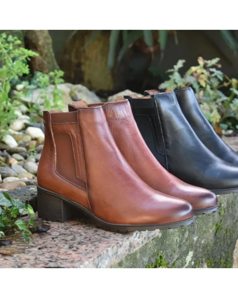 Botines de piel CONFORT GIORDA 33885 cuero