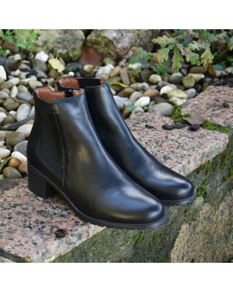 Botines de piel CONFORT GIORDA 33885 cuero