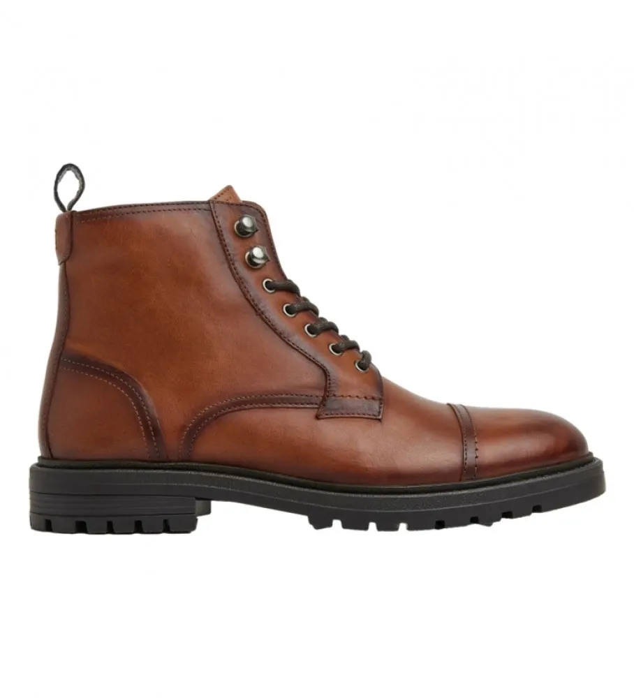 Botines de Piel Logan marrón