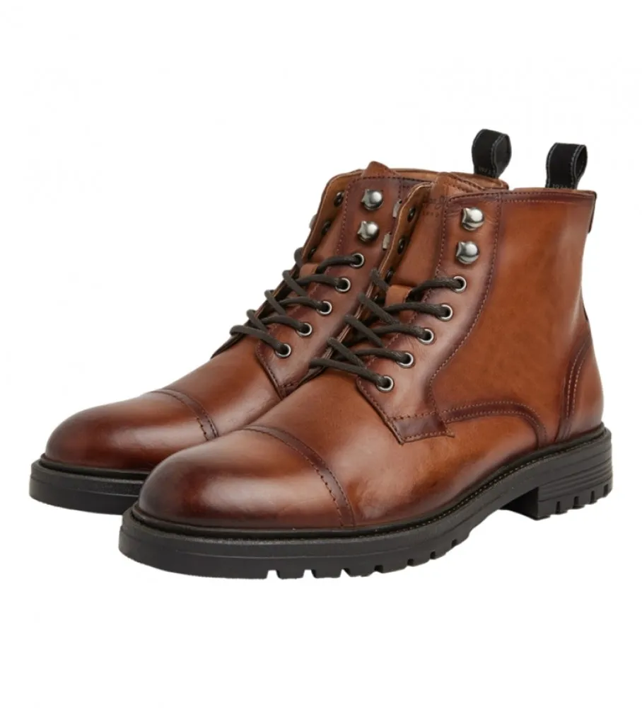 Botines de Piel Logan marrón