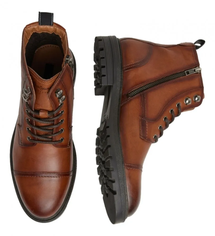 Botines de Piel Logan marrón