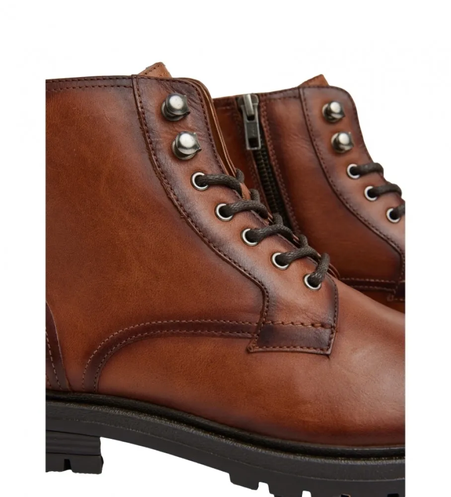 Botines de Piel Logan marrón