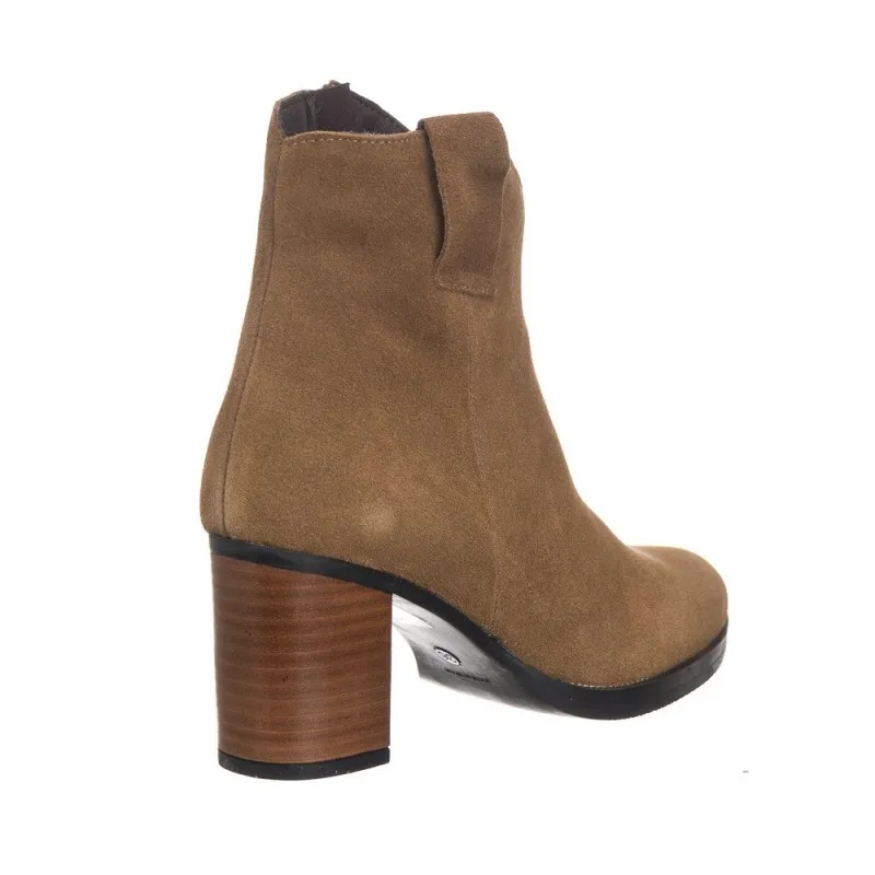 Botines De TacÓn Maria Jaen 7050 Mujer Cuero