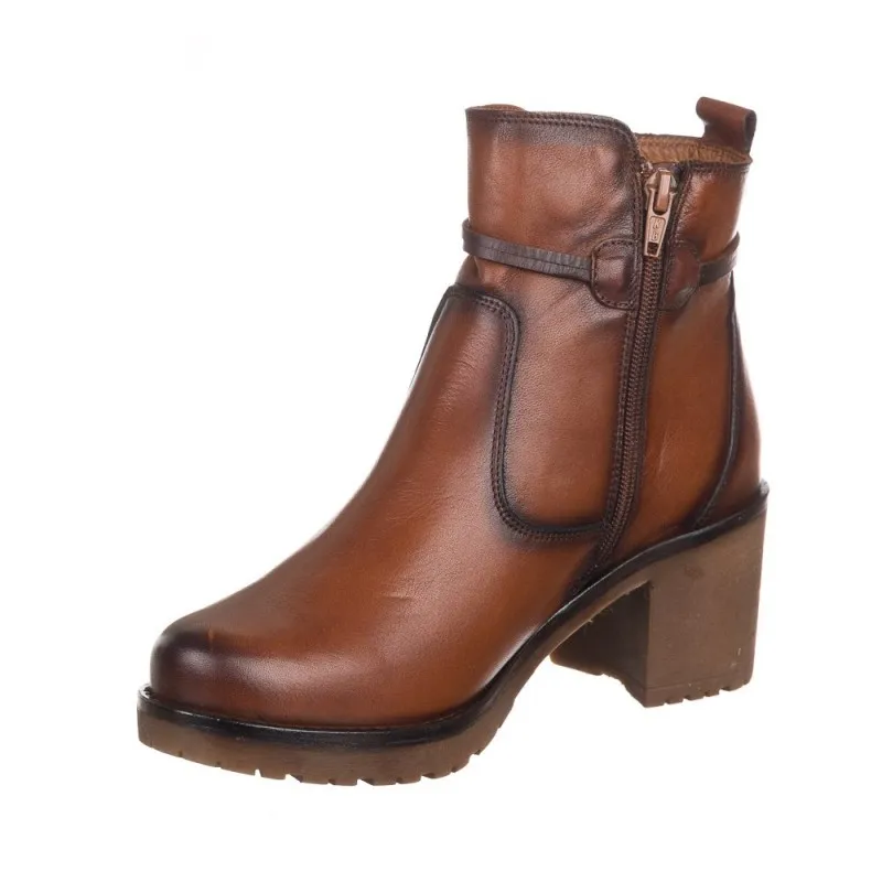 Botines De TacÓn Zapp 40949 Mujer Cuero