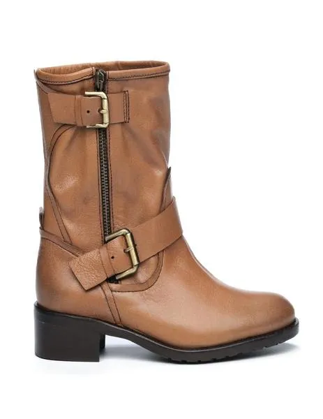 botines el cuco hebillas cuero