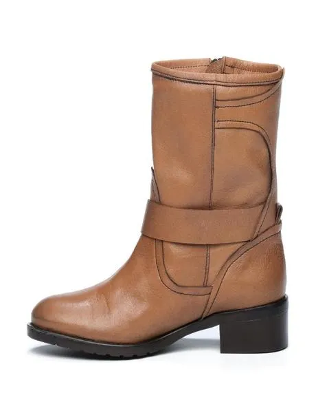 botines el cuco hebillas cuero