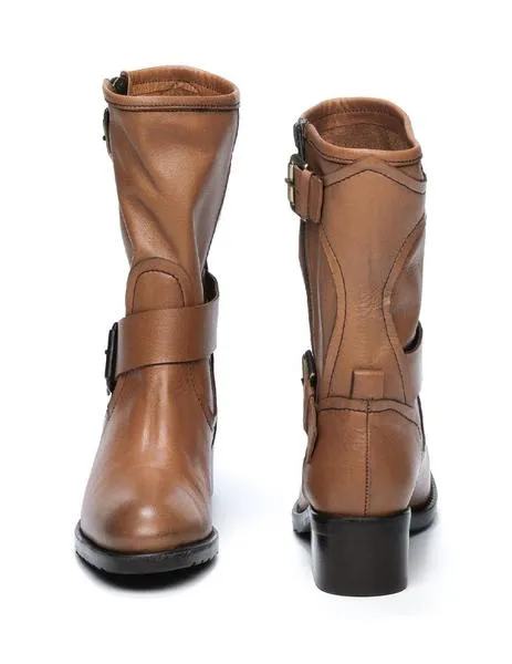 botines el cuco hebillas cuero