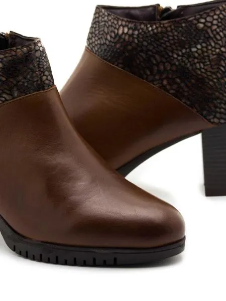 botines modabella 2600 cuero para mujer