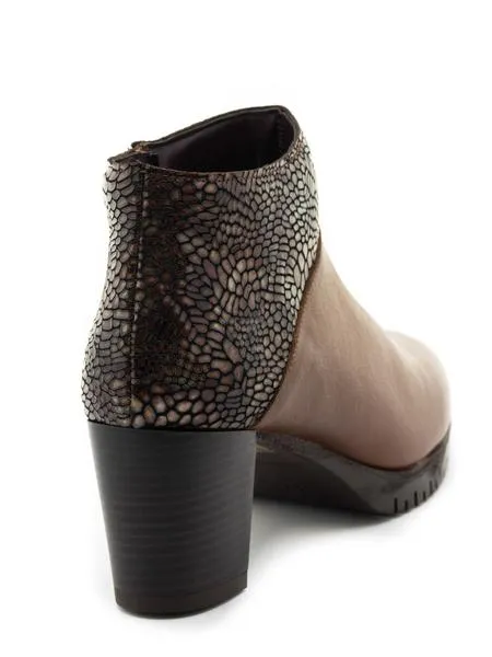 botines modabella 2600 cuero para mujer