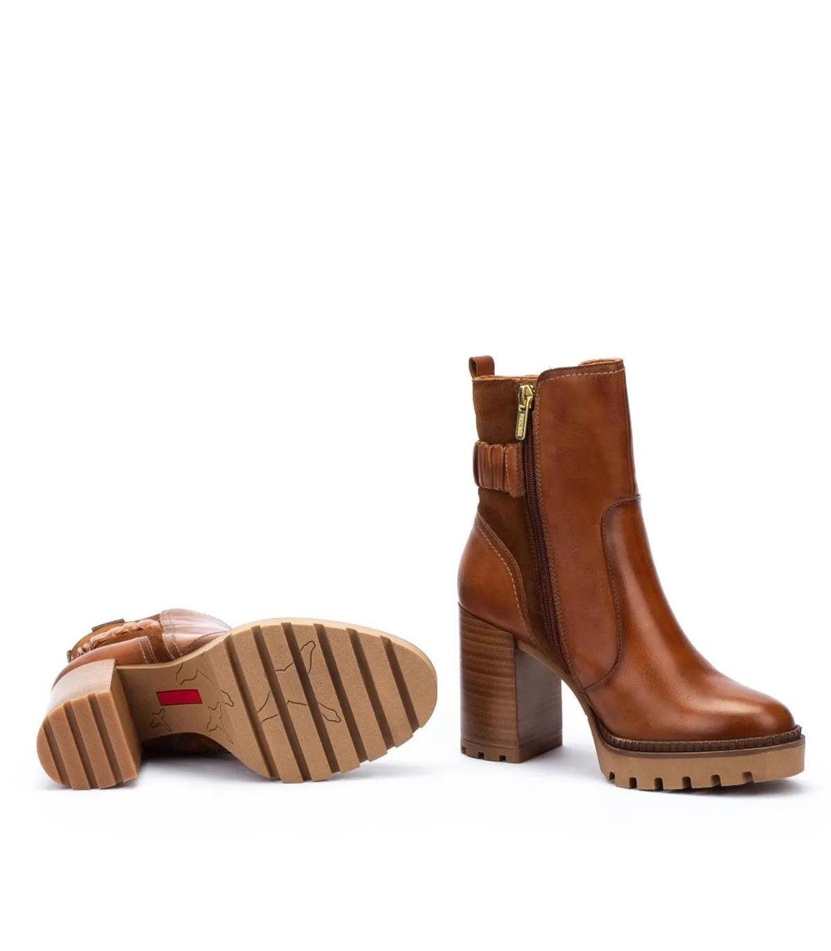 BOTINES MUJER TACÓN ALTO CERVERA CUERO