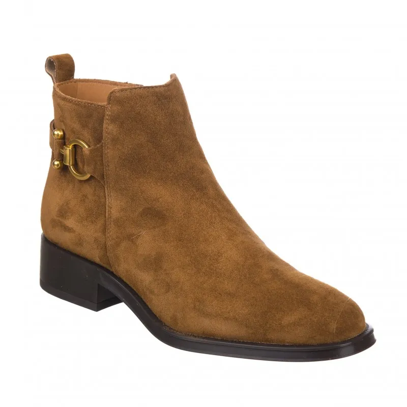 Botines Planos Alpe 2310 Mujer Cuero