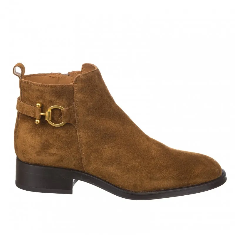 Botines Planos Alpe 2310 Mujer Cuero