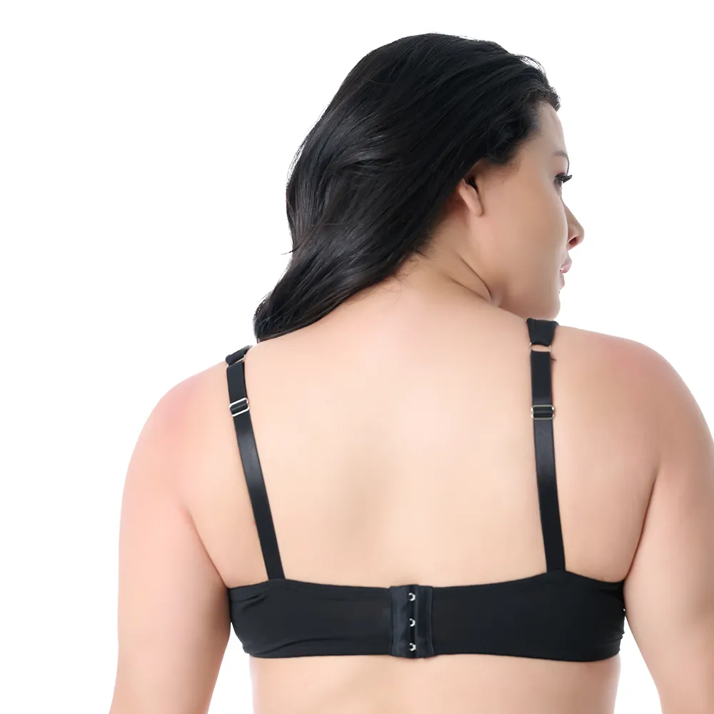 Brasier de talla extra con tirantes acolchonados  negro 24634 Carnival .