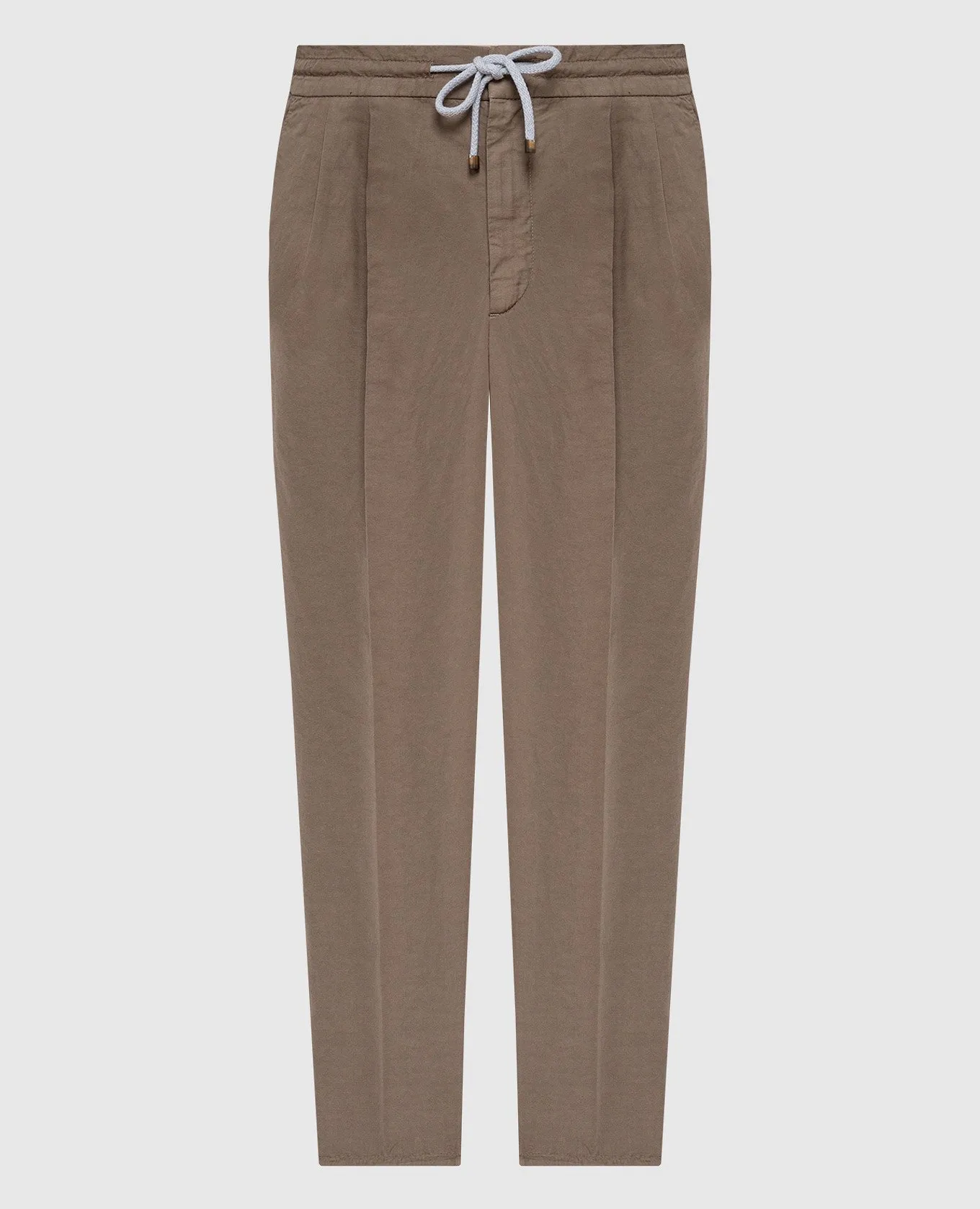 Brunello Cucinelli Brown pants with linen