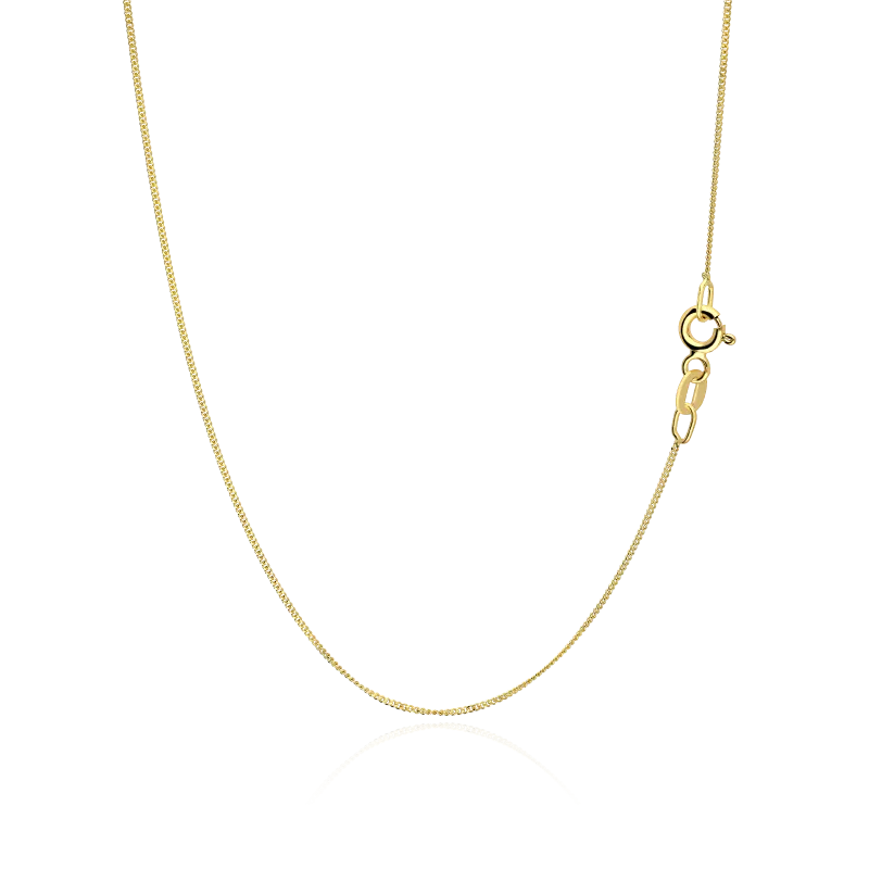 Cadena Oro 18k eslabón barbado 45 cm "Hesse"