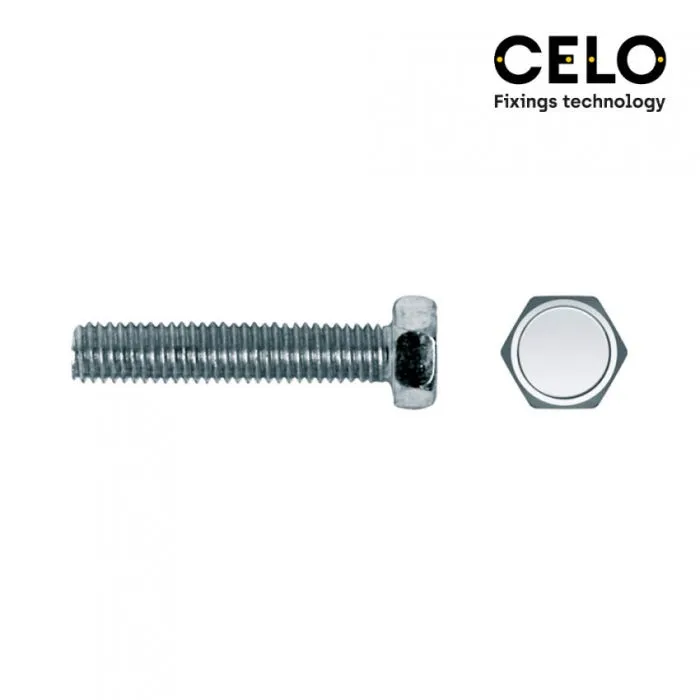 Caja 250Un Tornillo Metrica Hexagonal Din/Ref 933 5X15 Zincado Celo