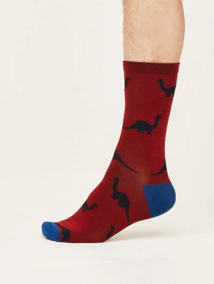 Calcetines ecológicos de dinosaurios para hombre