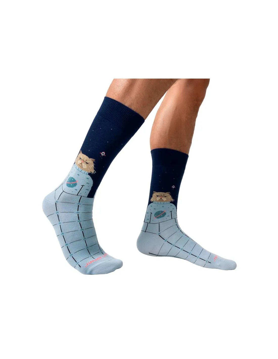 Calcetines Jimmy Lion Space Cat Dark Blue