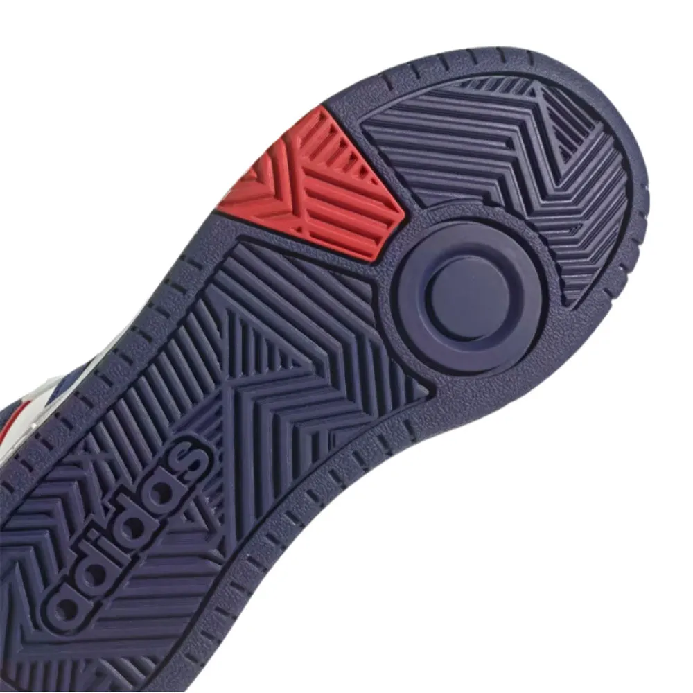 Calzado Adidas Hombre Hoops Mid 3.0 K Gz9647 Blanco Azul
