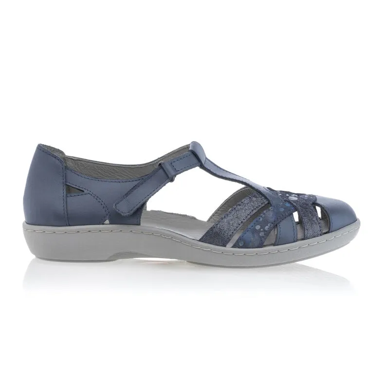 Calzado confortable mujer azul
