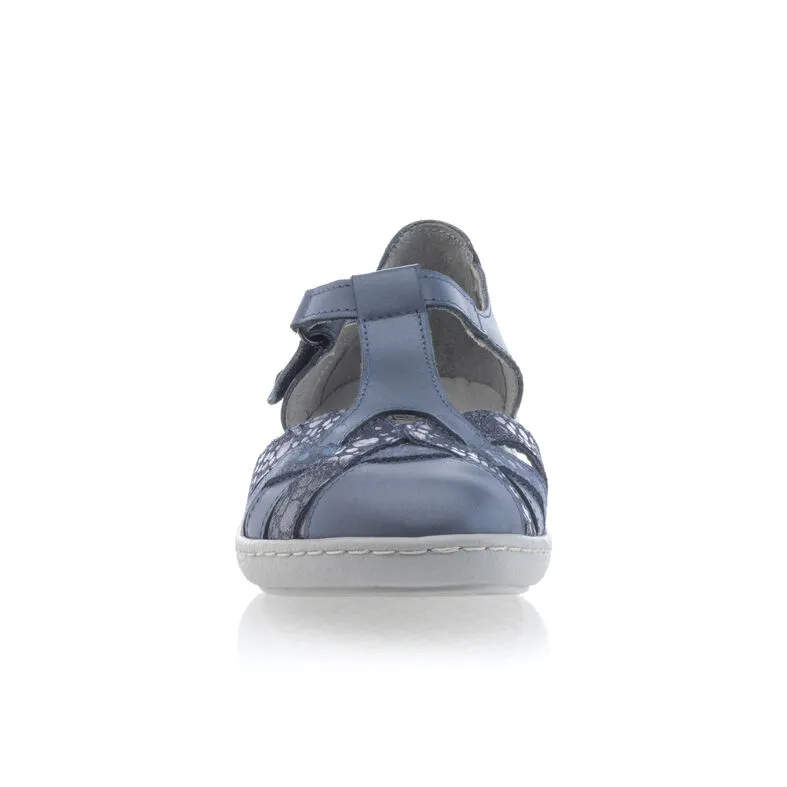 Calzado confortable mujer azul