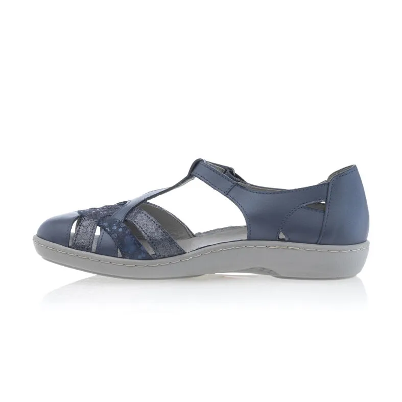 Calzado confortable mujer azul
