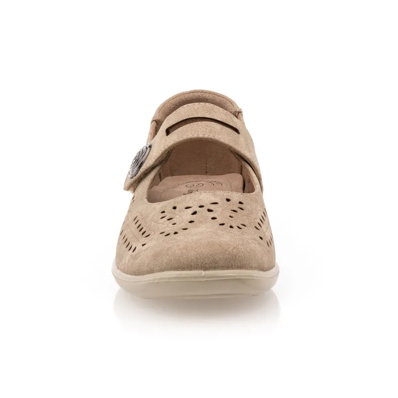 Calzado confortable mujer beige