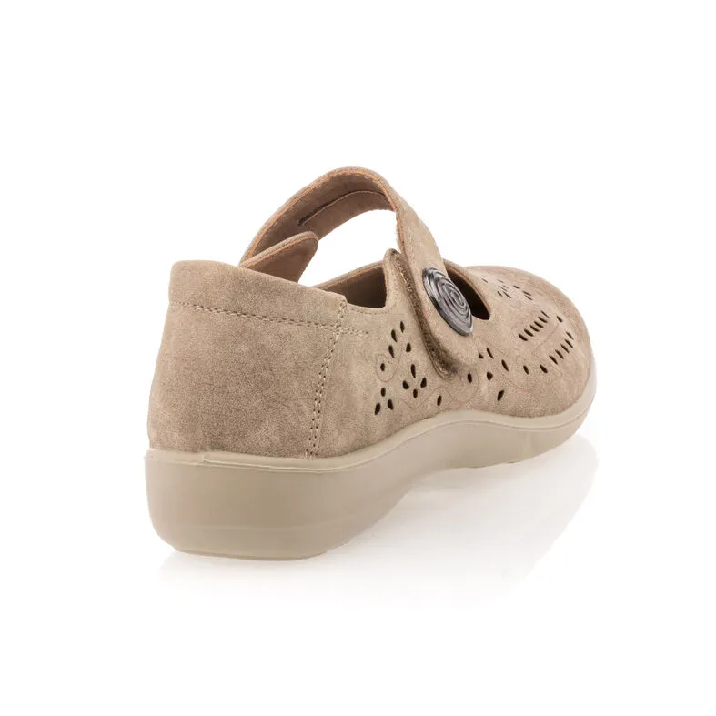Calzado confortable mujer beige