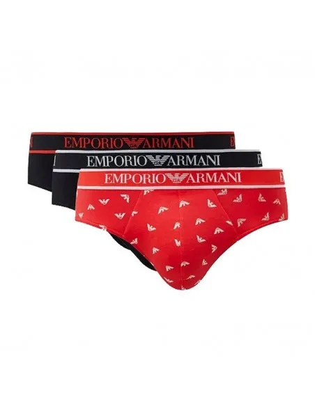 CALZONCILLOS ARMANI PACK DE 3 NEGROS LOGO FRONTAL  ECOOL