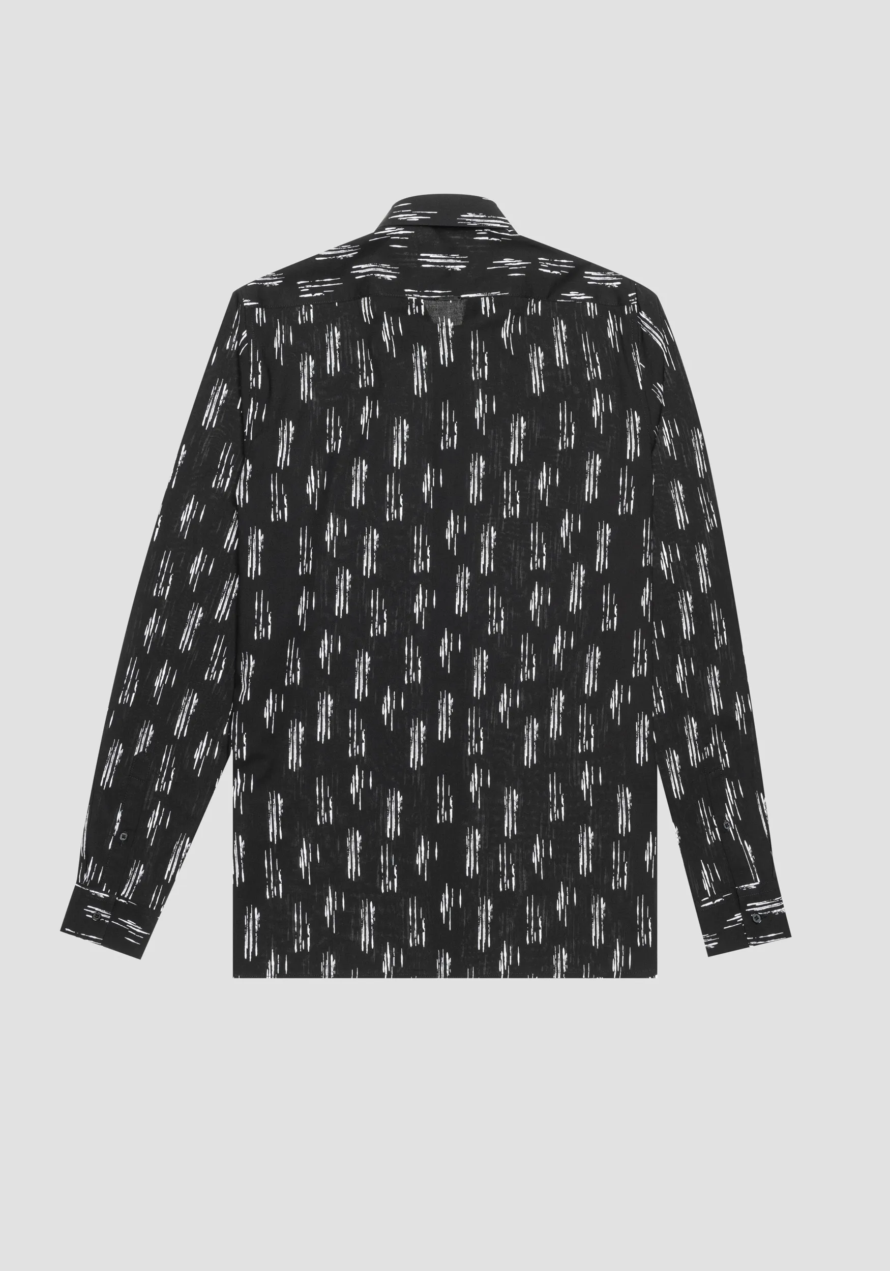 CAMISA BARCELONA DE CORTE RECTO REGULAR EN TELA DE MEZCLA DE ALGODÓN