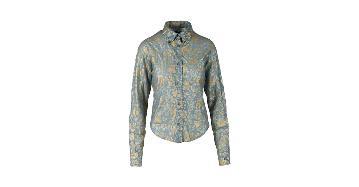 Camisa de algodón serigrafiada Just Cavalli Multicolor 