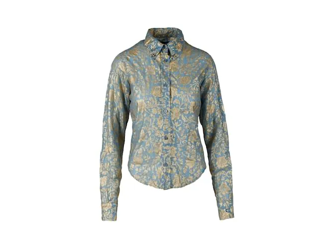 Camisa de algodón serigrafiada Just Cavalli Multicolor 