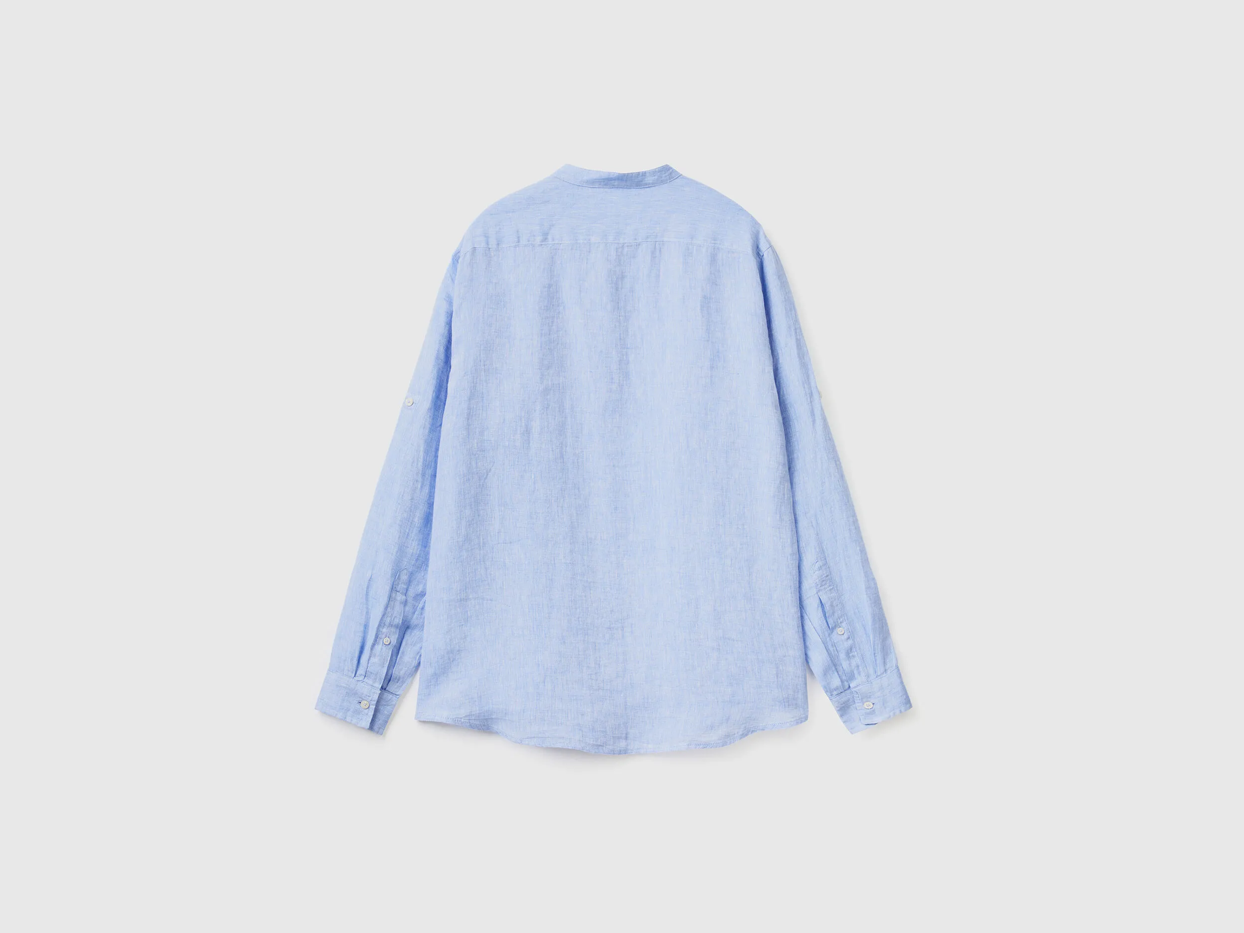 Camisa de lino con cuello mao