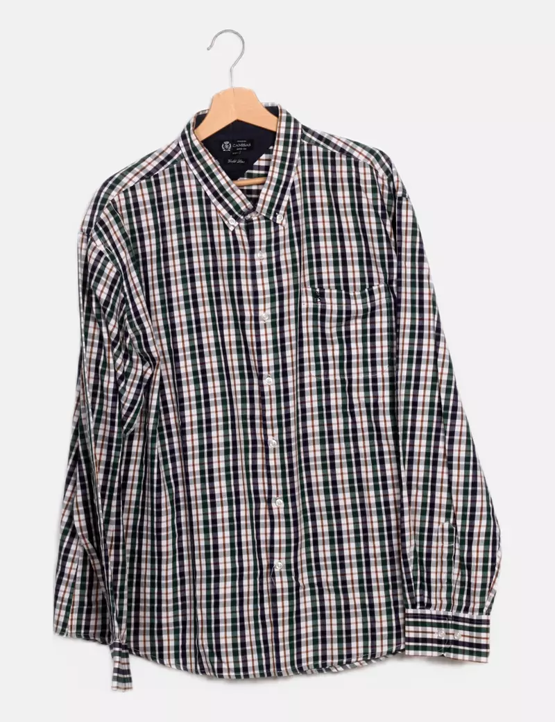 Camisas Camisa cuadros multicolor