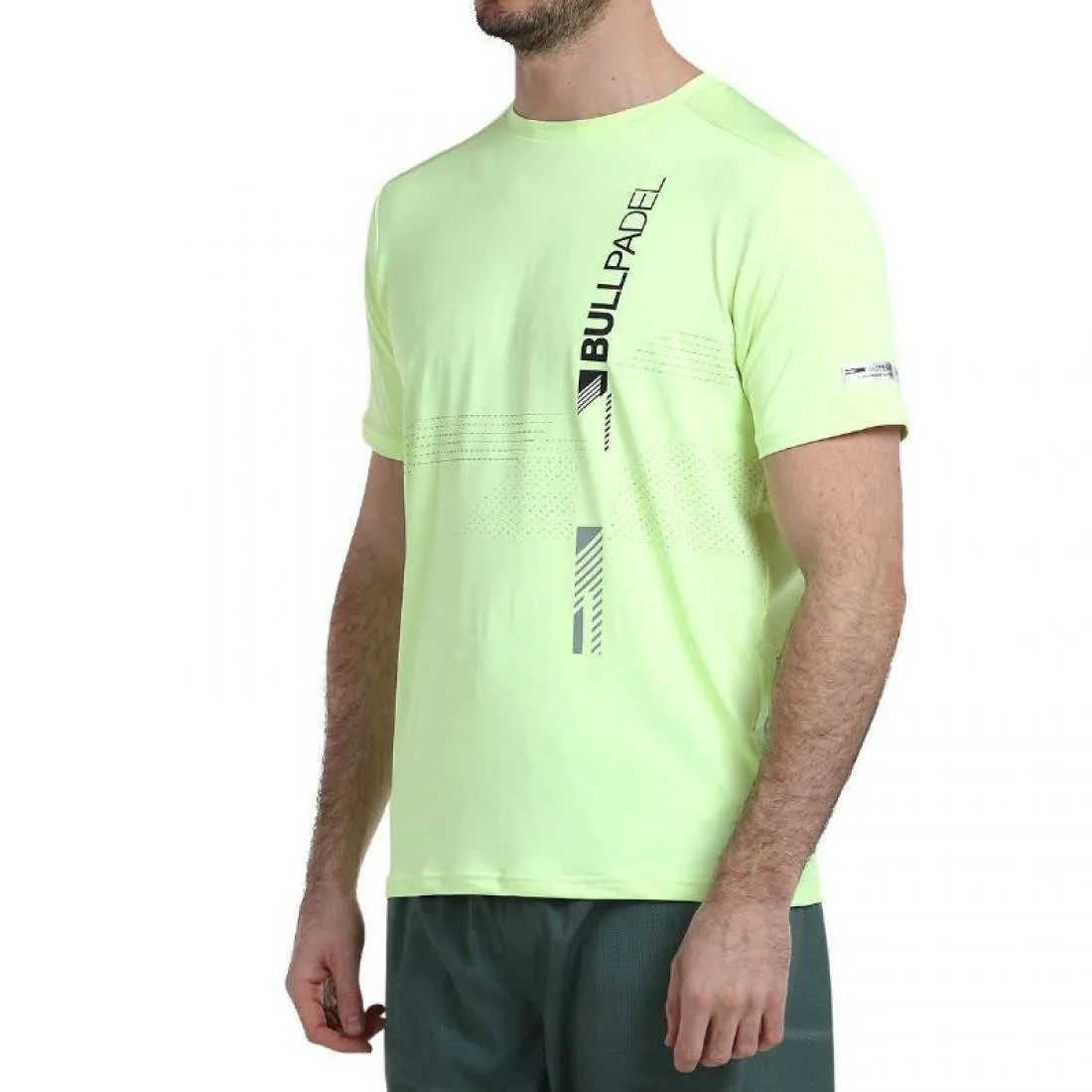 Camiseta Bullpadel Adive Amarillo Azufre Fluor | Bullpadel
