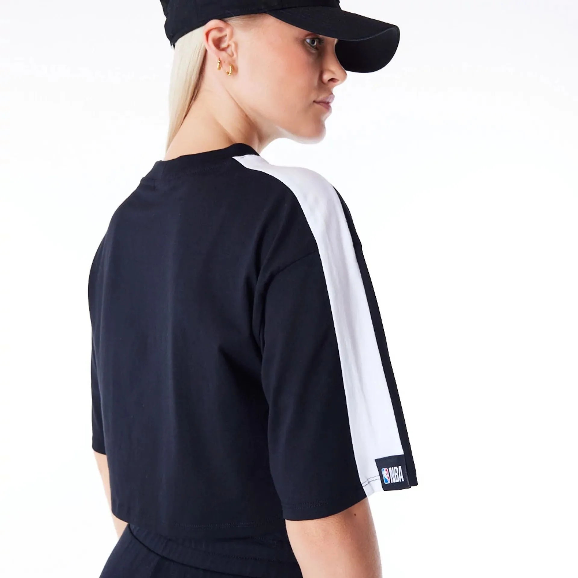 Camiseta crop Chicago Bulls NBA Colour Block Mujer