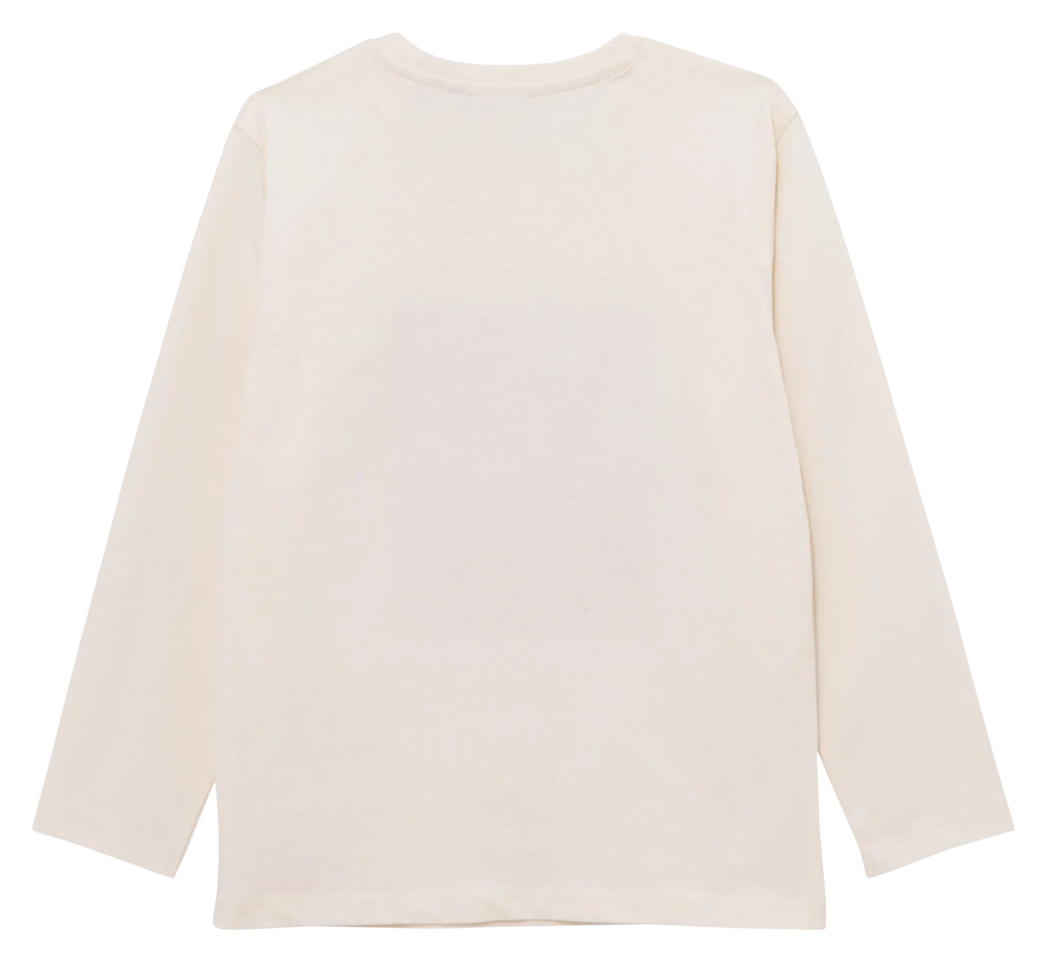 Camiseta de manga corta con cuello redondo serigrafiada en blanco