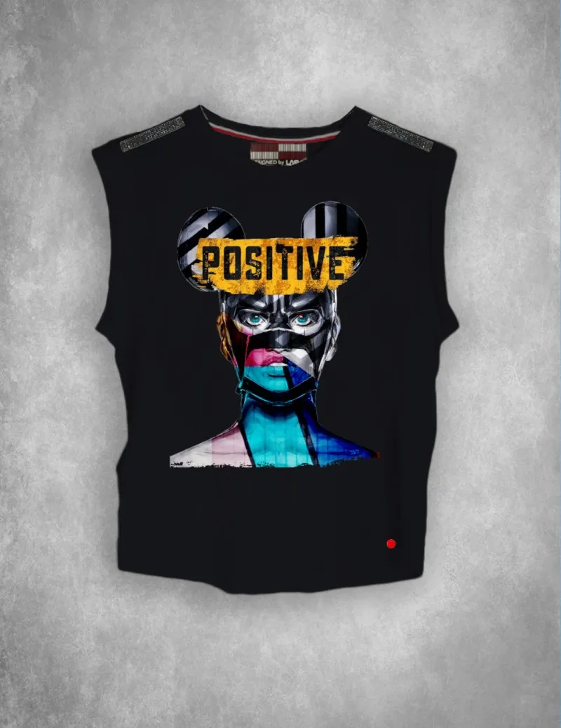 Camiseta de mujer POSITIVE negro