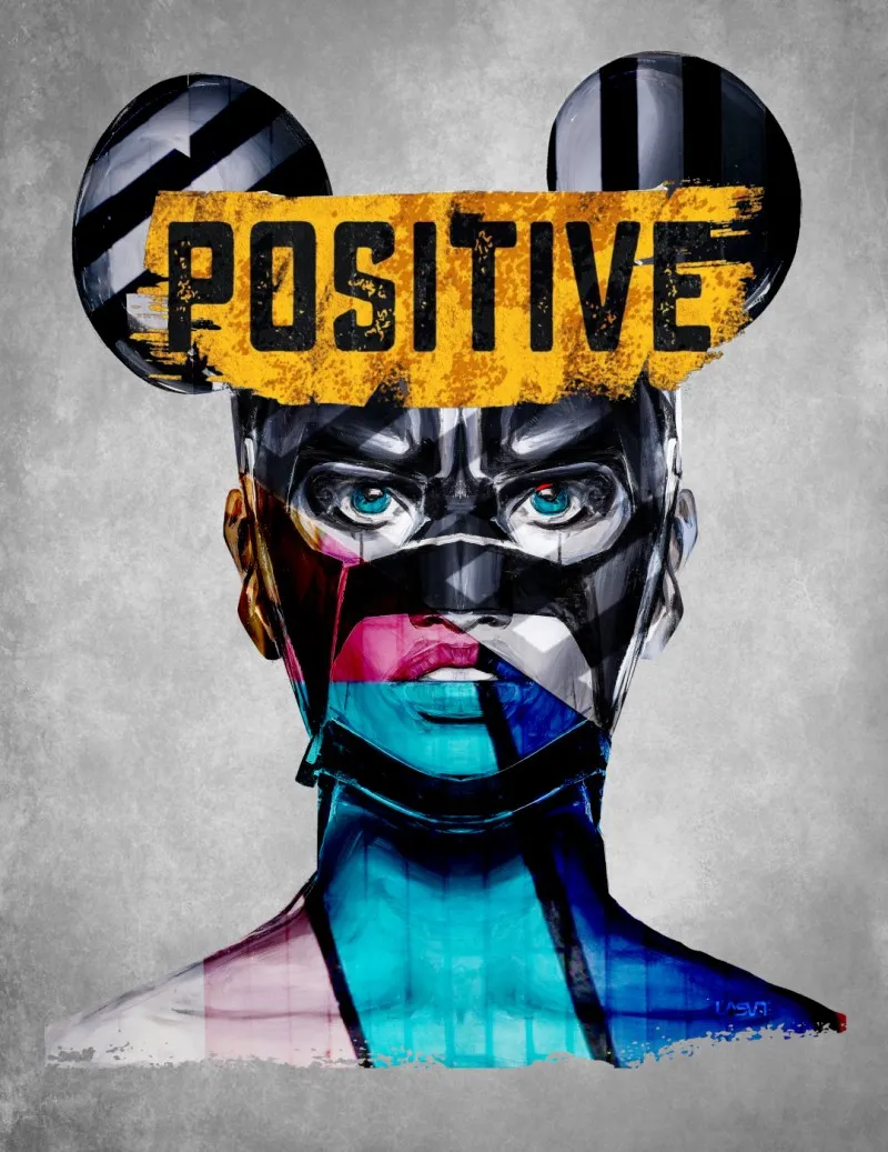 Camiseta de mujer POSITIVE negro