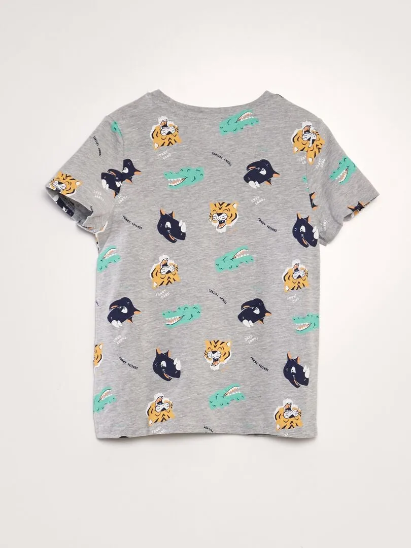 CAMISETA ESTAMPADA  BLANCO
