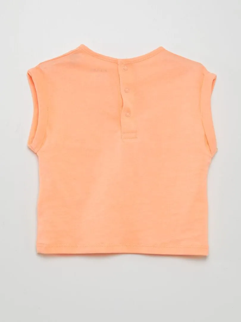 CAMISETA ESTAMPADA  GRAFIK EDITION  NARANJA