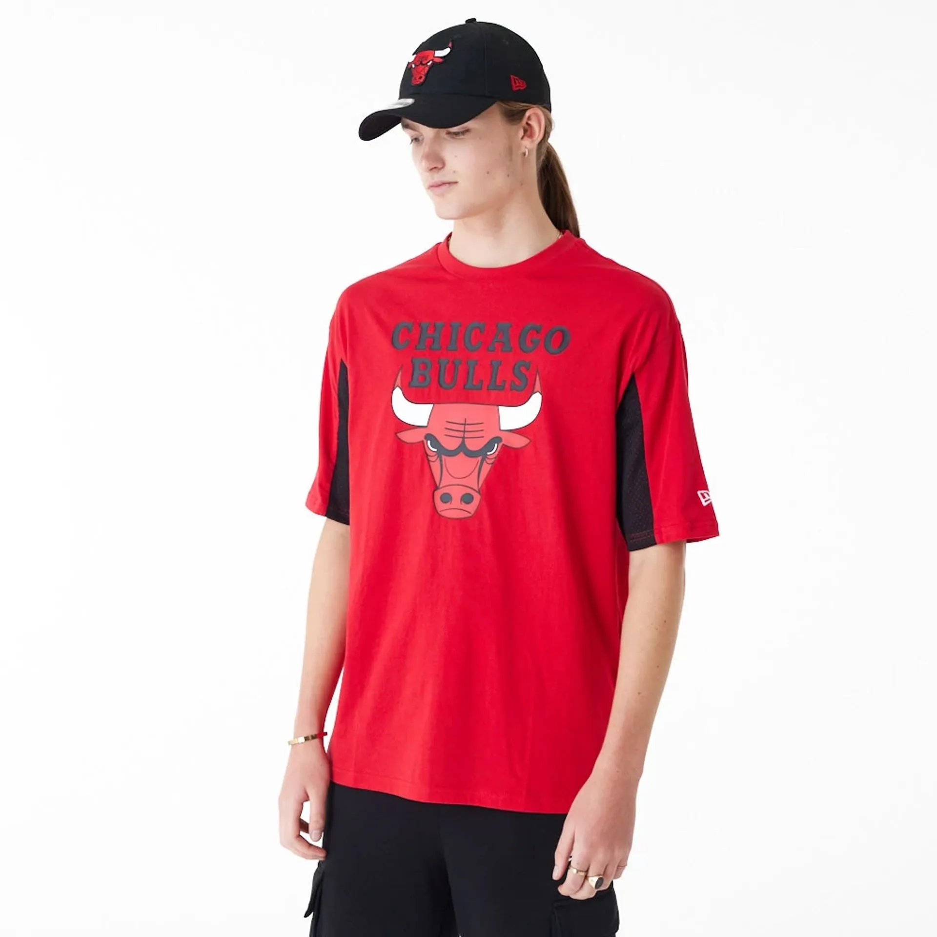 Camiseta Oversized Chicago Bulls NBA Mesh Panel
