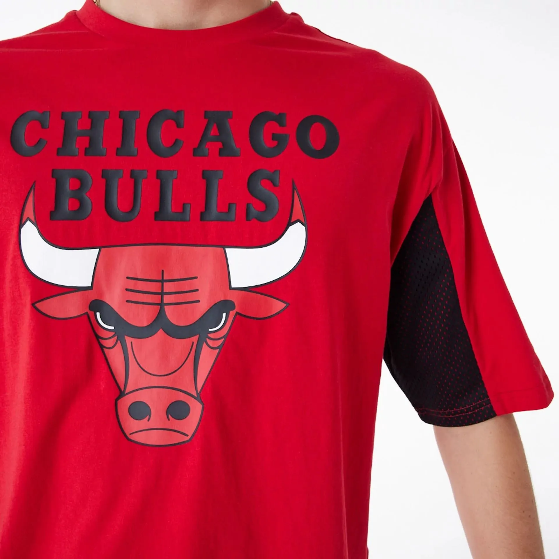 Camiseta Oversized Chicago Bulls NBA Mesh Panel