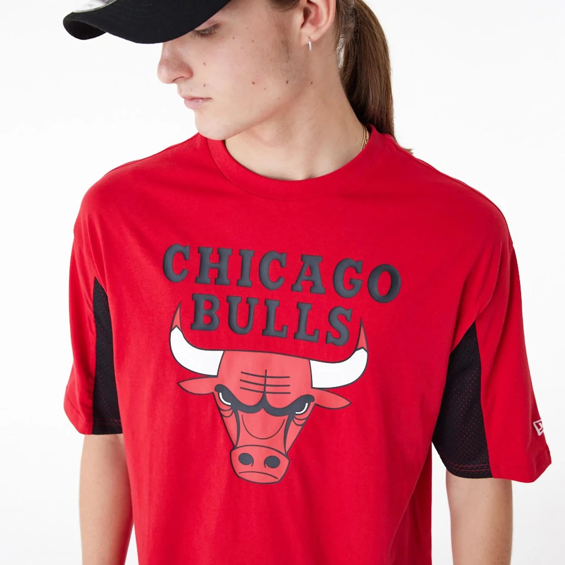 Camiseta Oversized Chicago Bulls NBA Mesh Panel