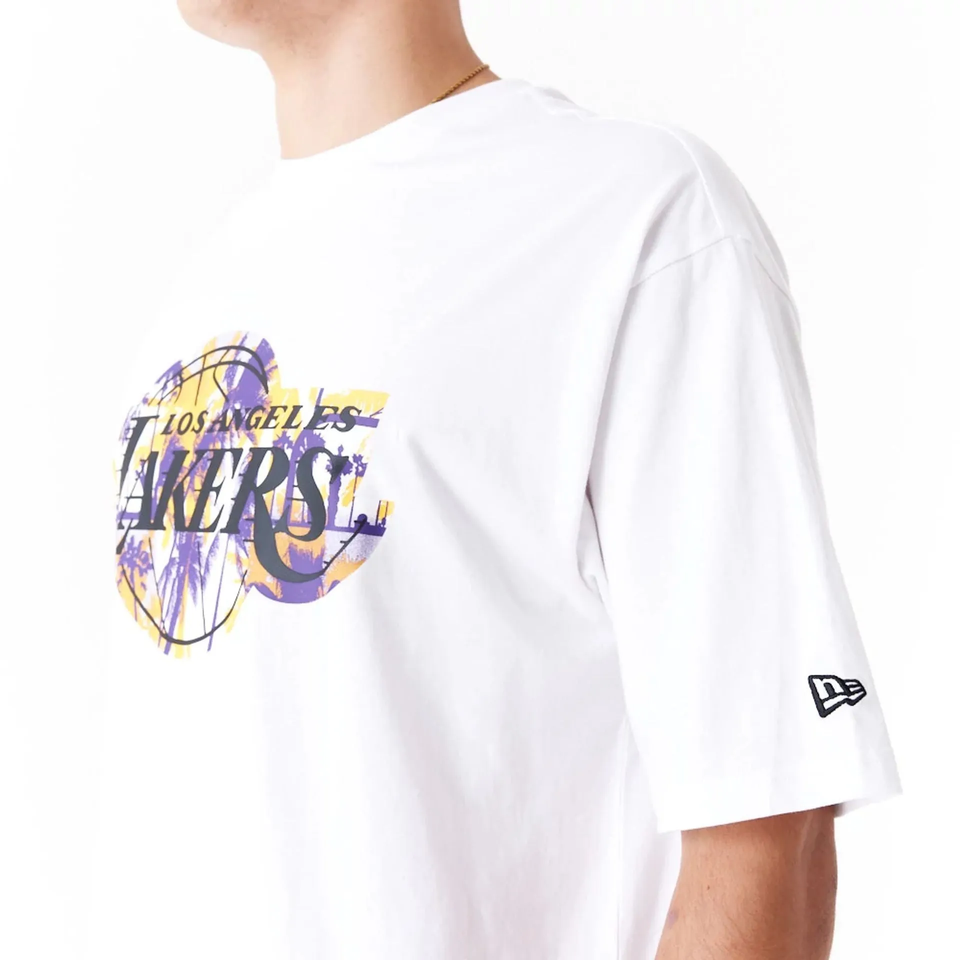 Camiseta Oversized LA Lakers NBA Large Infill